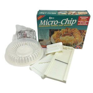 Micro-Chip Microwave Potato Chip Maker, Fat-Free,Vegetable Steamer As Seen On TV